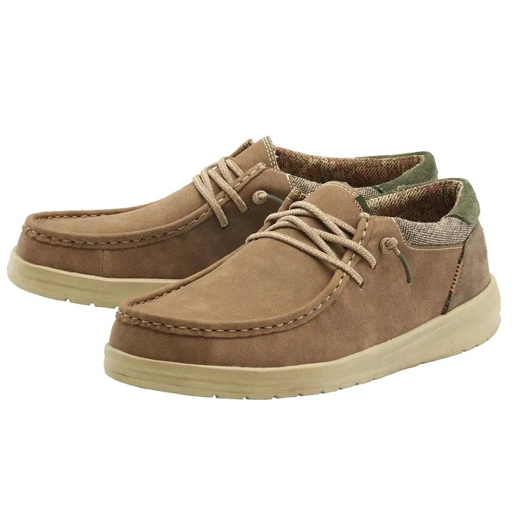 Hey Dude Men's Paul | Men’s Shoes | Men's Lace Up Loafers | Comfortable & Light-Weight 8 Nut - Evallys.com # #