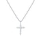 PAVOI 14K Gold Plated Cubic Zirconia Cross Necklace for Women | Cross Faith Pendant Necklaces White Gold - Evallys.com # #