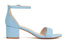 PARTY Women's Open Toe Ankle Strap Low Block Chunky Heels Sandals 6 Light Blue - Evallys.com # #