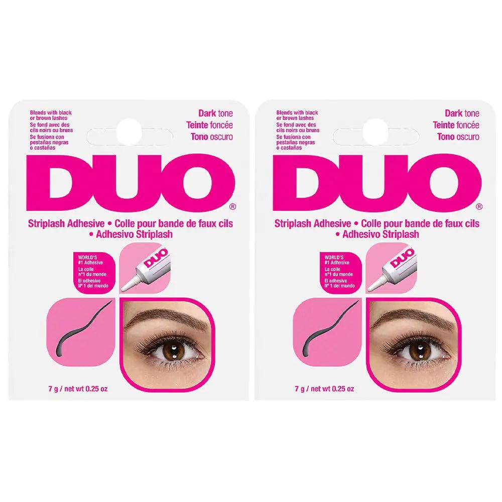 DUO Strip Eyelash Adhesive for Strip Lashes, Dark Tone, 0.25 oz, 2-Packs 0.25 Ounce (Pack of 2) - Evallys.com # #