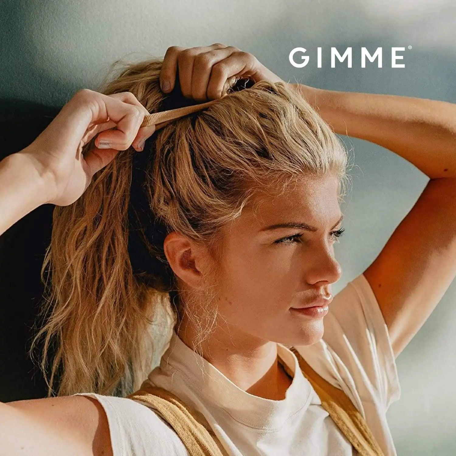 Gimme Beauty - Any Fit No Damage Hair Ties - Neutrals - Seamless Microfiber Hair Elastic - Hair Accessories With All Day Hold - No Snagging, Dents, or Breakage Hair Tie Pack (9 Count) - Evallys.com # #