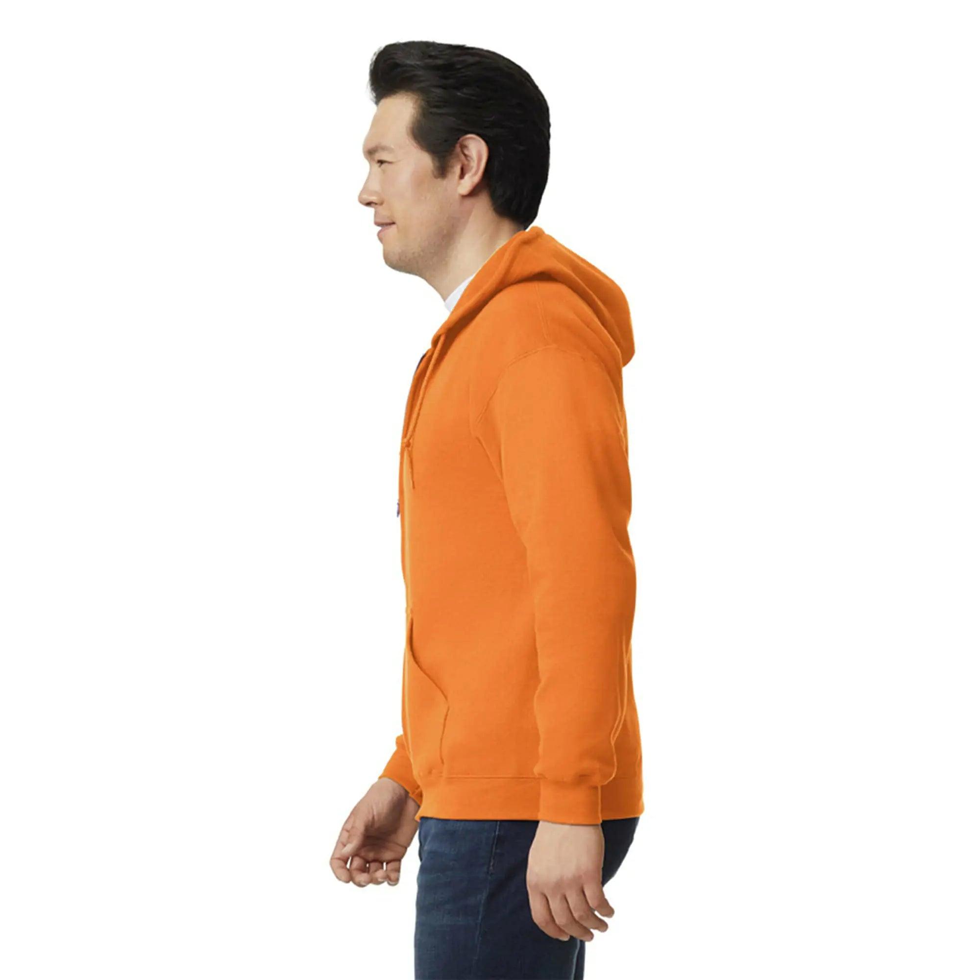 Gildan Unisex adult Fleece Zip Hoodie Sweatshirt, Style G18600, Multipack XX-Large Safety Orange (1-pack) - Evallys.com # #