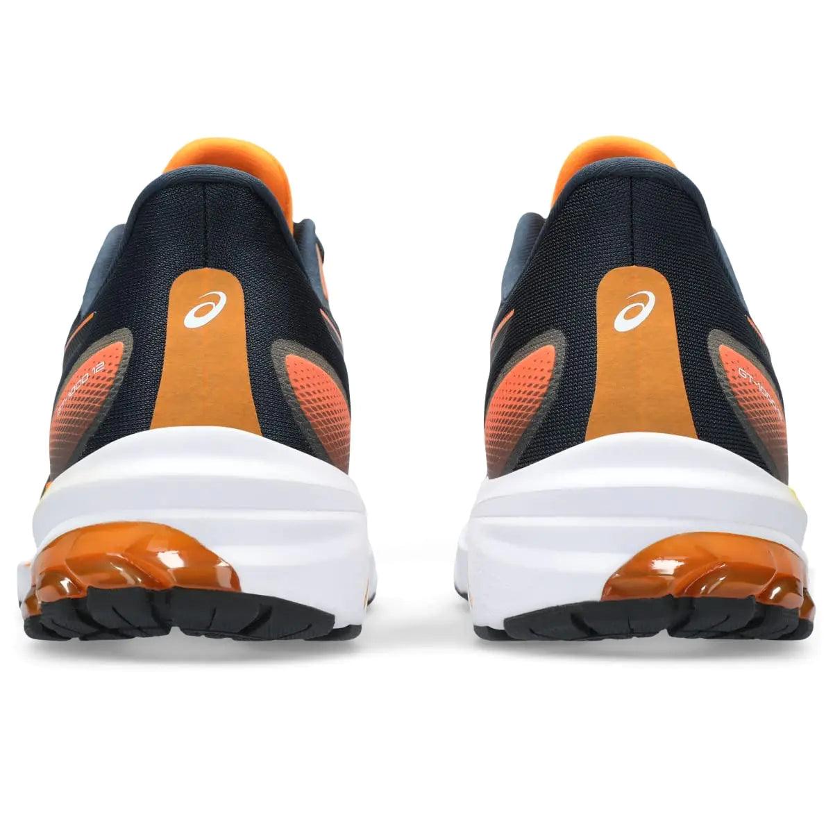 ASICS Men's GT-1000 12 Running Shoes 10.5 French Blue/Bright Orange - Evallys.com