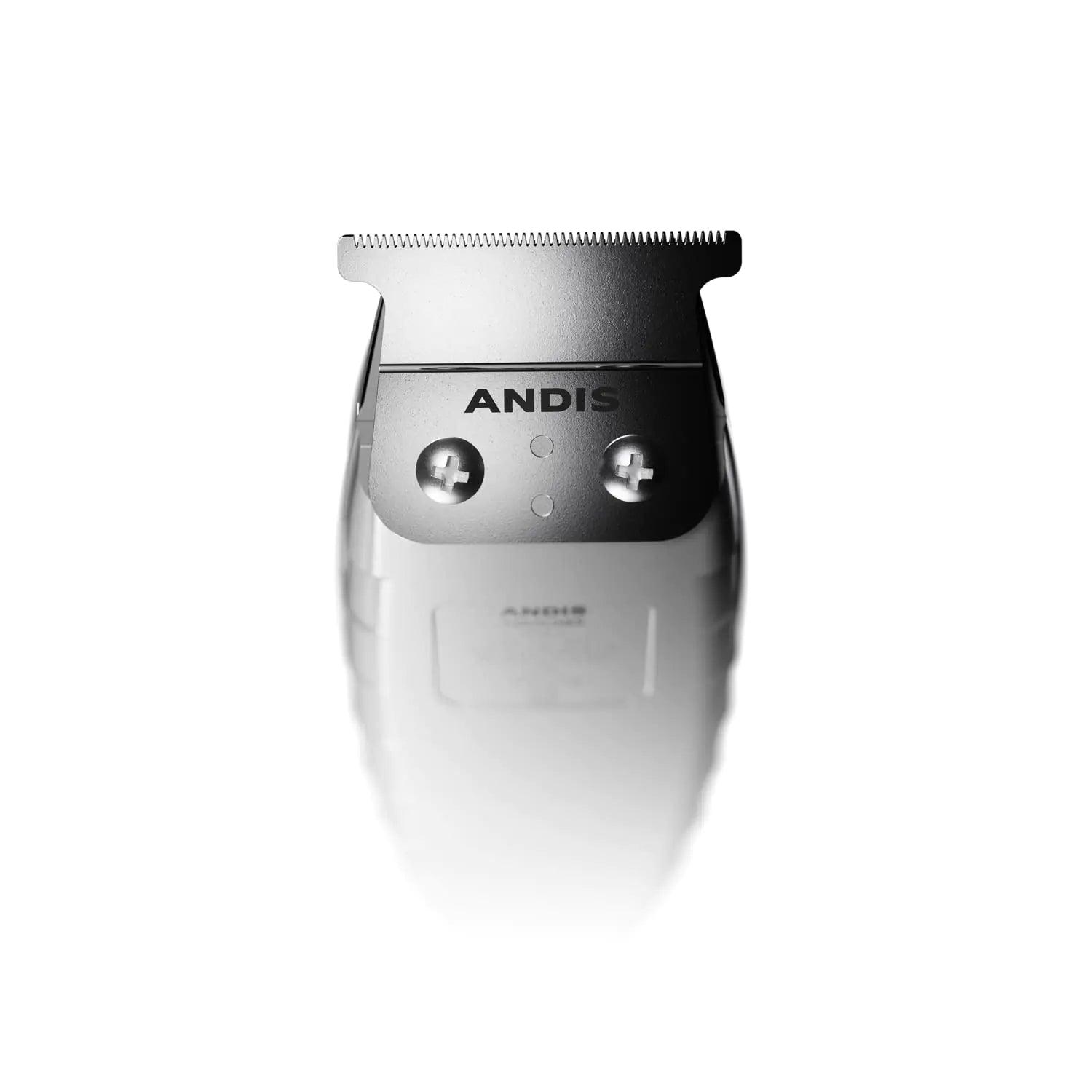 Andis 04780 Professional T-Outliner Beard & Hair Trimmer for Men with Carbon Steel T-Blade, Bump Free Technology – Corded Electric Beard Trimmer, GTO, Grey New T-Outliner - Evallys.com # #