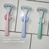 Flamingo 5-Blade Razors for Women - 1 Razor Handle + 4 5-Blade Refills + 1 Shower Holder - Rose - Evallys.com # #