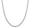 Miabella Solid 925 Sterling Silver Italian 2mm, 3mm Diamond-Cut Braided Rope Chain Necklace for Men Women, 925 Sterling Silver Made in Italy Length 24 Inches - Evallys.com # #