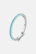 925 Sterling Silver Artificial Turquoise Ring - Evallys.com # #