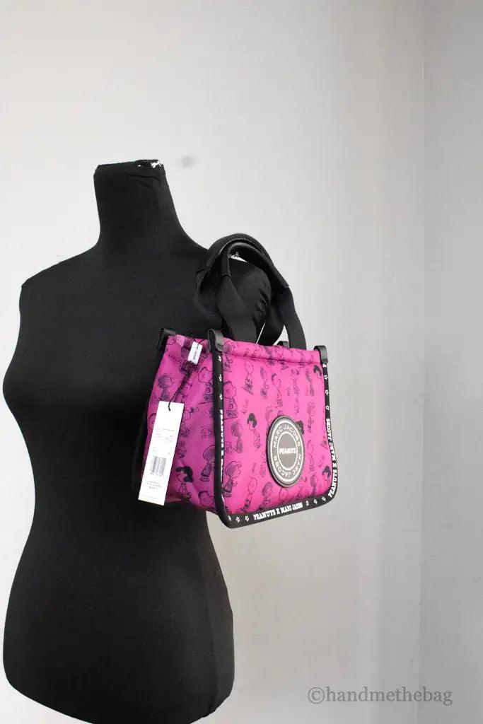 Marc Jacobs X Peanuts Mini Fuchsia Puffy Nylon Tote - Evallys.com # #