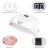 LKE UV LED Nail Lamp, Nail Dryer 72W Gel Nail Polish Curing Lamp UV Nail Lamp LED Nail Lamp for Gel Nail Polish Kit Nail Light Nail Art Accessories White (White) - Evallys.com # #