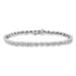 .925 Sterling Silver 1.0 cttw Miracle Set Diamond Spiraling Bezel Link Bracelet(I-J Color, I3 Clarity) -7.25" - Evallys.com # #