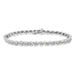 .925 Sterling Silver 1.0 cttw Miracle Set Diamond Spiraling Bezel Link Bracelet(I-J Color, I3 Clarity) -7.25" - Evallys.com # #