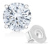 10K Gold Lab Created Round Brilliant Cut Diamond Classic 4-Prong Solitaire Stud Earrings - Evallys.com # #