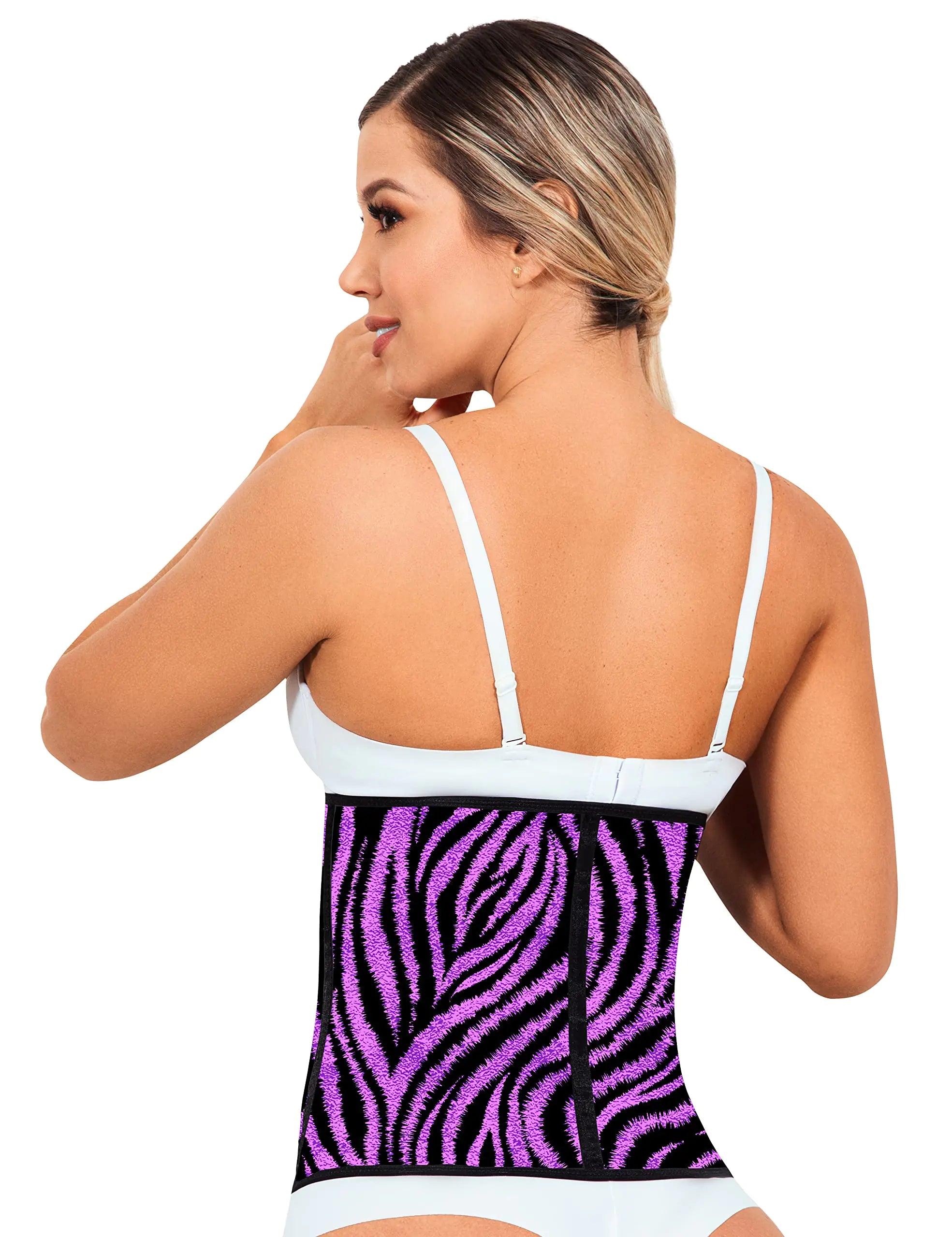 Lady Slim Fajas Colombianas Reductoras Y Moldeadoras para Mujer Underbust Waist Cincher Sport Girdle Hourglass Body Shaper Purple Large - Evallys.com