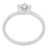 10K White Gold Diamond Cluster Ring (1/4 Cttw, H-I Color, SI1-SI2 Clarity) - Evallys.com # #