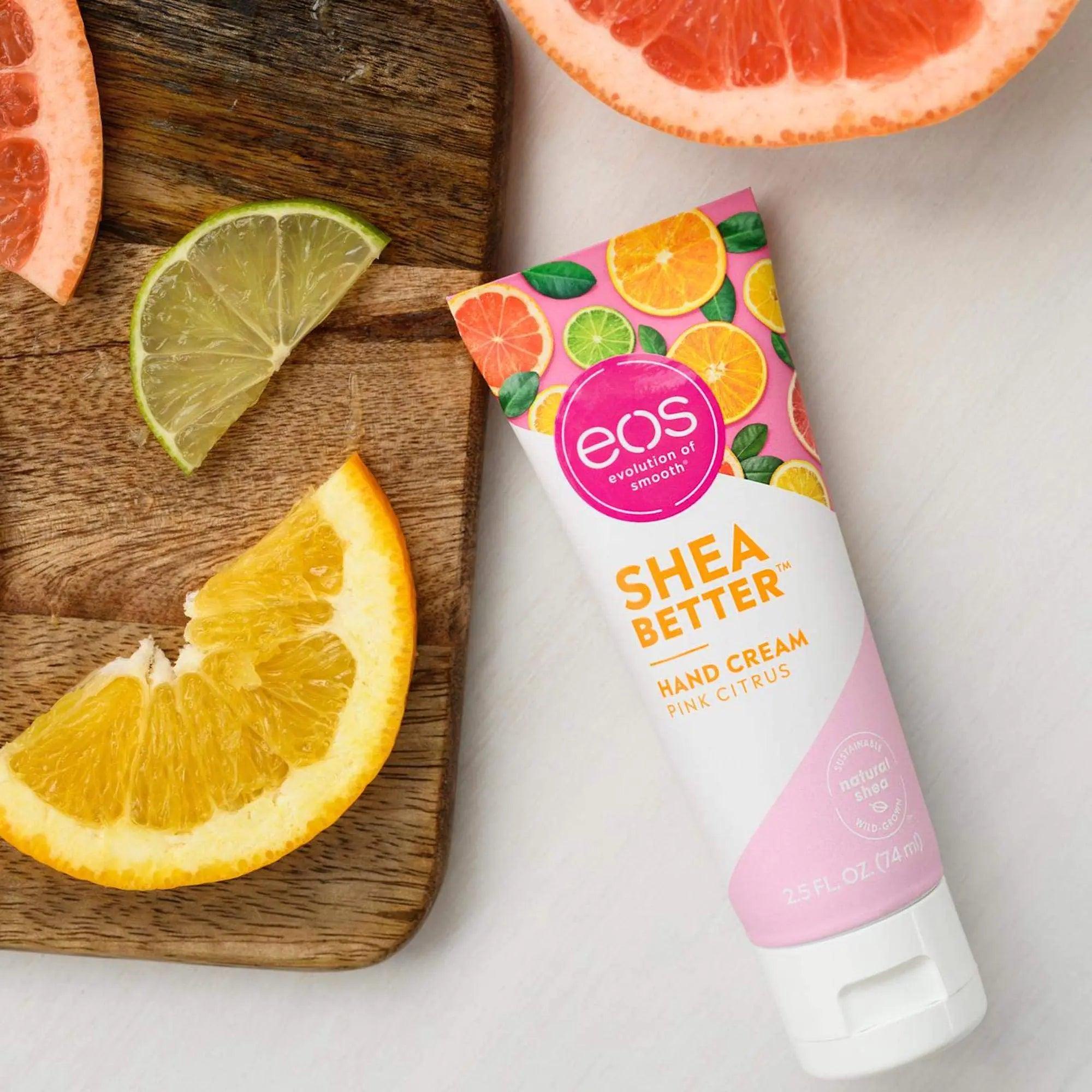 eos Hand Cream - Pink Citrus | Natural Shea Butter Hand Lotion and Skin Care | 24 Hour Hydration with Oil | 2.5 oz,2040872 2.5 Fl Oz (Pack of 1) - Evallys.com # #