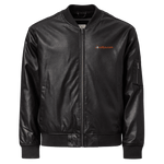 Faux Leather Bomber Jacket | Threadfast Apparel 395J - Evallys.com # #