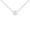 10K Gold 0.25 Carat Diamond Classic Bezel-Set Solitaire Pendant Necklace with 16"-18" Adjustable Chain (H-I Color, SI2-I1 Clarity) - Evallys.com # #