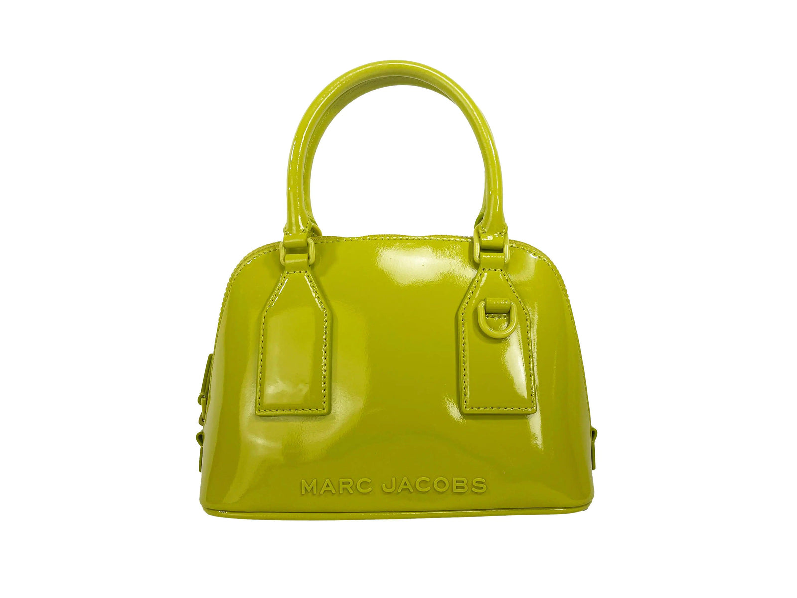 Marc Jacobs Small Patent Leather Dome Satchel - Evallys.com # #