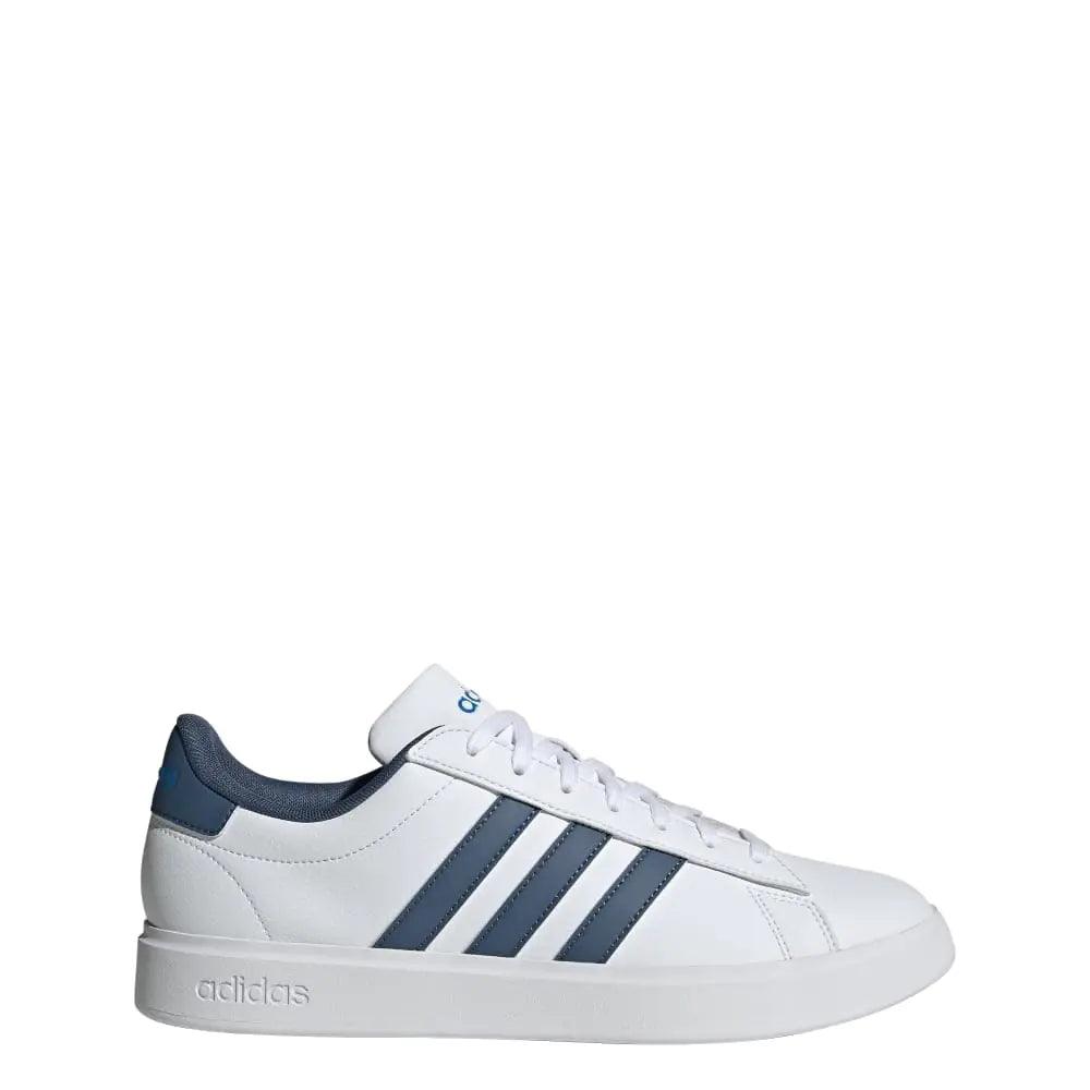 adidas Men's Grand Court 2.0 7 White/Preloved Ink/Bright Royal - Evallys.com # #