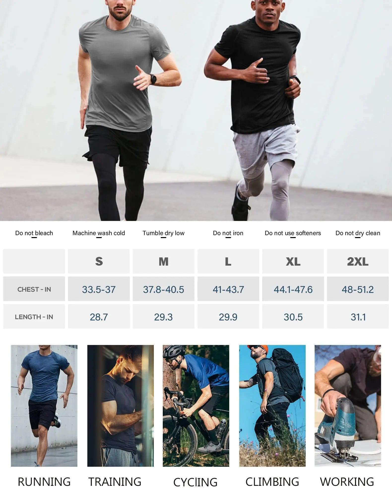 5 Pack Mesh Workout Shirts for Men Dry Fit Gym Shirts Quick Dry Athletic Short Sleeve T-Shirt Moisture Wicking X-Large 1 Black 1 Gray 1 White 1 Blue 1 Green - Evallys.com # #