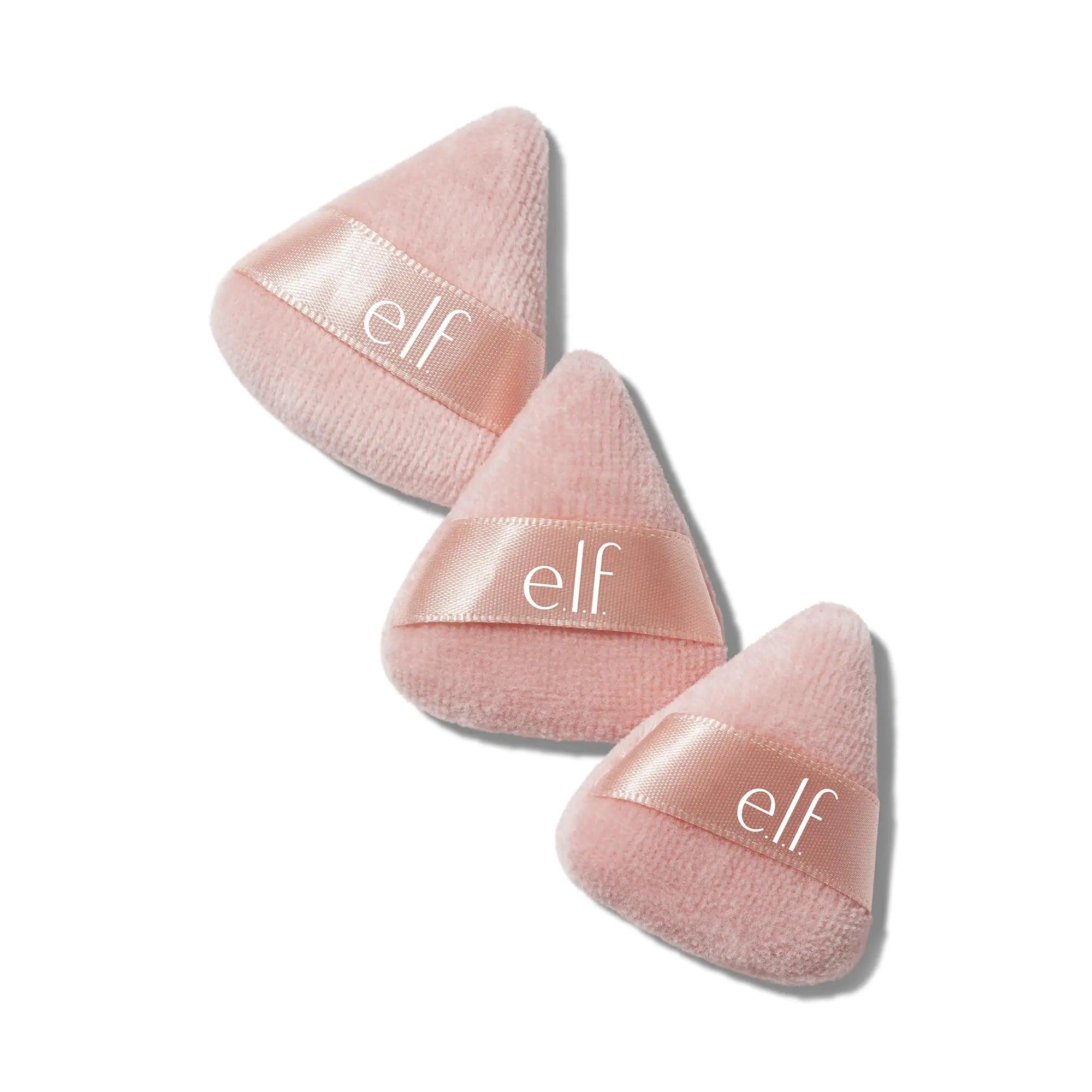 e.l.f. Halo Glow Pinkie Puffs, Finger-sized, Mini Puff For Applying Loose & Pressed Powders, Soft, Reusable & Washable, Vegan & Cruelty-Free, Set of 3 - Evallys.com # #