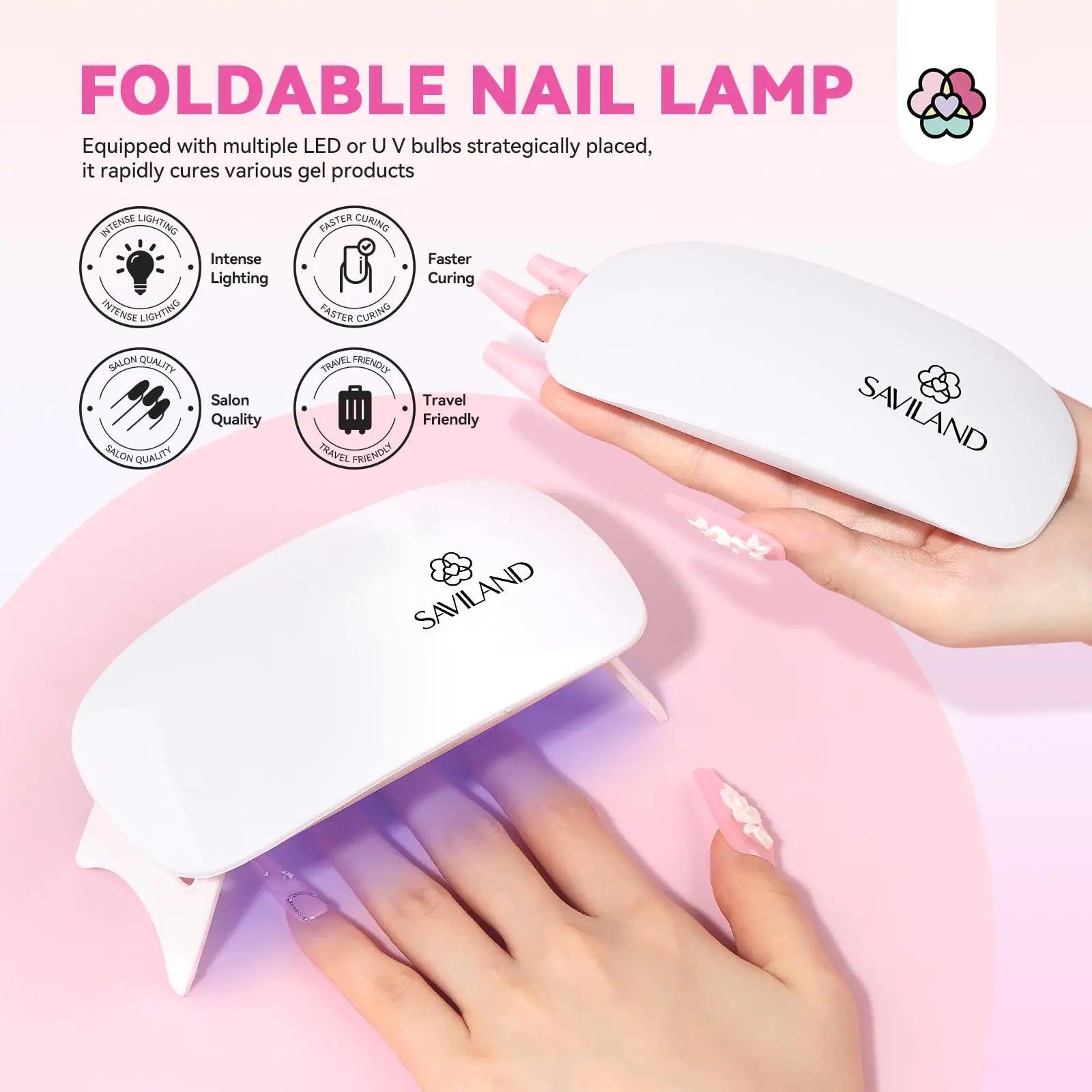 SAVILAND Acrylic Nail Kit with Everything: Professional Nail Kits Acrylic with Everything Full Acrylic Nail Kit with Drill for Beginners Professional Acrylic Nail Tools Home Manicure 412pcs - Evallys.com # #