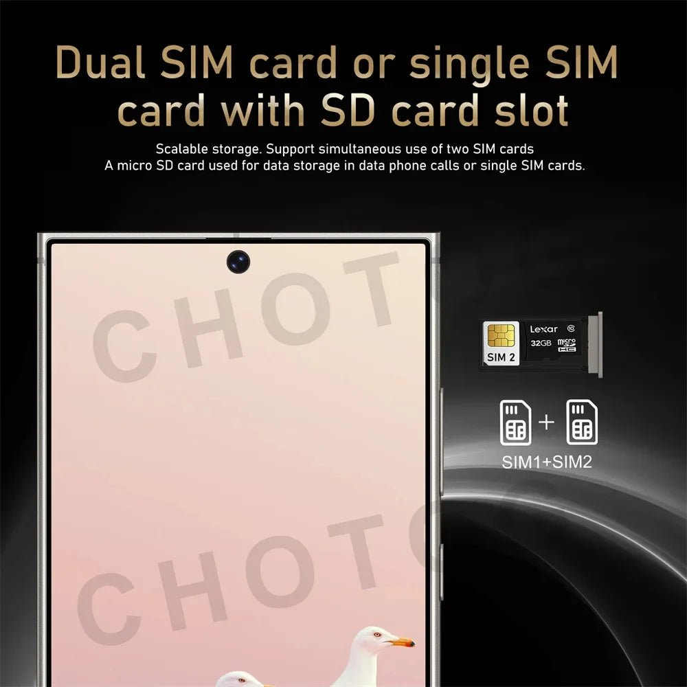 Screen Protector For S24 Ultra Smartphone 7.3inch Protector Original Cellphones 5G Dual SIM Andriod 7800mAh Mobile Cell Phones - Evallys.com