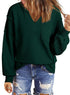 BLENCOT Womens Casual Sweatshirts Crew Neck Long Sleeve 2024 Fashion Waffle Knitted Blouse Pullover Tops with Pocket XX-Large A6016 Kahki - Evallys.com # #