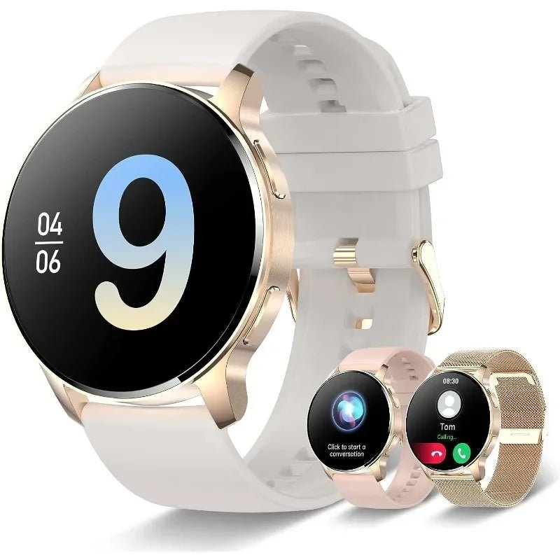 Smart Watch for Women (Answer/Make Call), Fitness Tracker for Android and iOS Phones Waterproof Smartwatch with 1.32" HD Full - Evallys.com