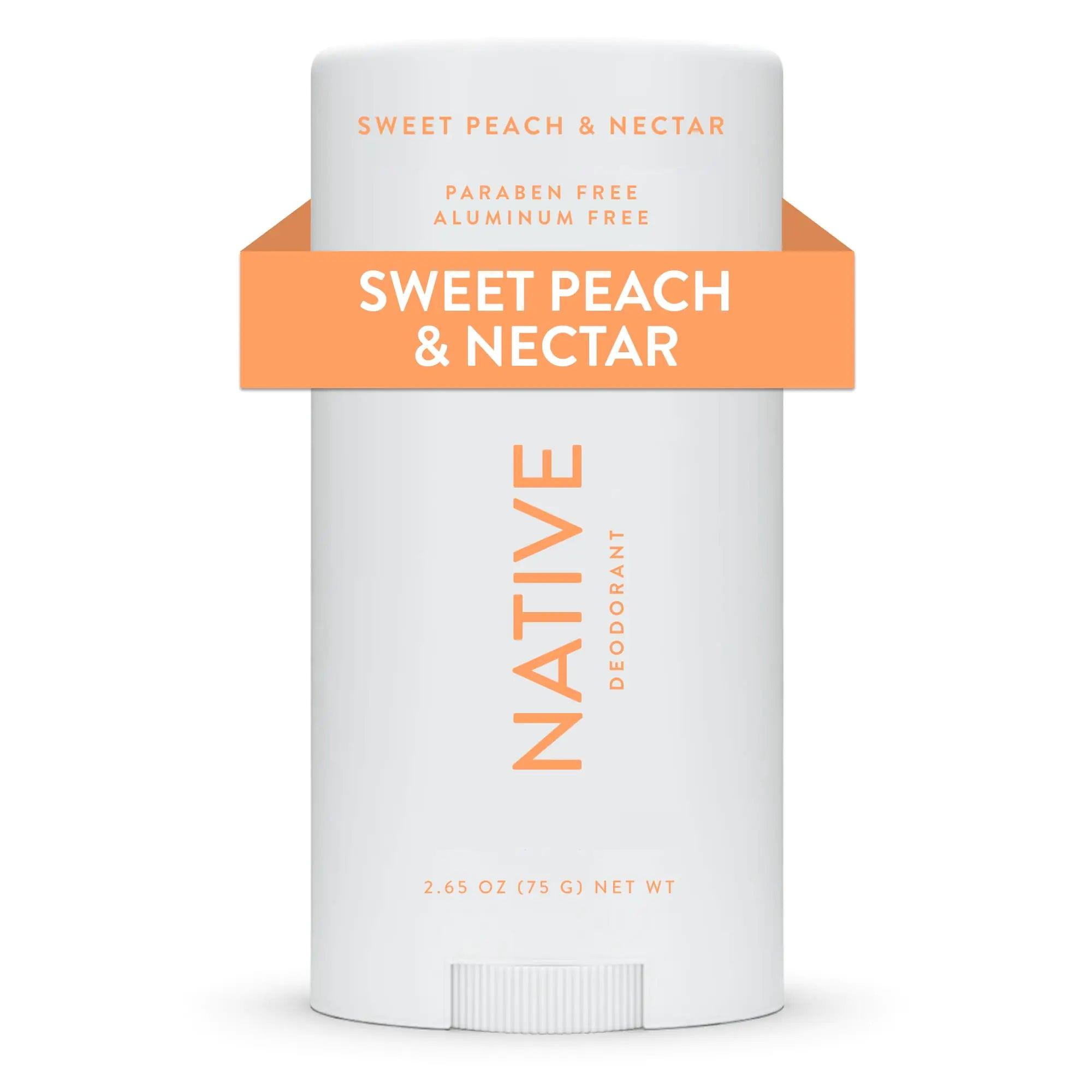 Native Deodorant | Natural Deodorant Seasonal Scents for Women and Men, Aluminum Free with Baking Soda, Probiotics, Coconut Oil and Shea Butter | Sweet Peach & Nectar - Evallys.com # #