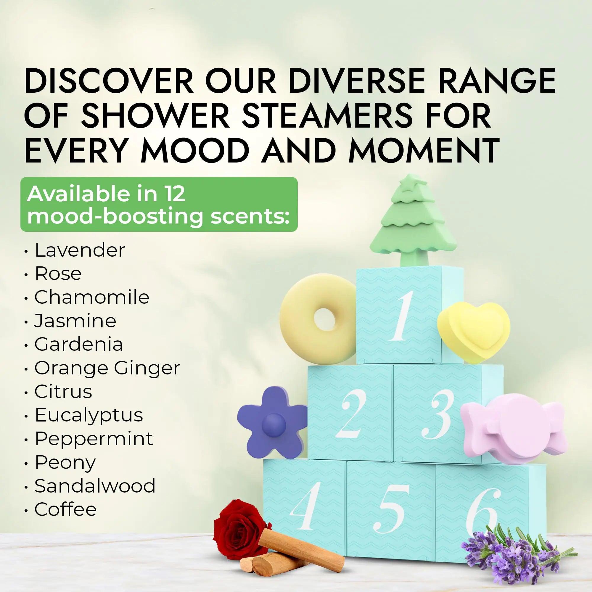 Shower Steamers Aromatherapy Advent Calendar 2024 Adult, Christmas Calendar Countdown 24pc Shower Bomb Spa Gift Box Stocking Stuffer for Women Self Care Kit Shower Steamers 24 Pack - Evallys.com # #