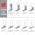 Hanes Men's Max Cushioned Crew Socks, Moisture-Wicking with Odor Control, Multi-Pack 12-14 Gray/Charcoal - 6 Pack - Evallys.com # #