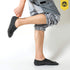 WANDER No Show Socks Mens 7/8 Pair Cotton Thin Non Slip Low Cut Men Invisible Sock 6-8/9-11/12-14 12-14 7 Dark Grey - Evallys.com # #