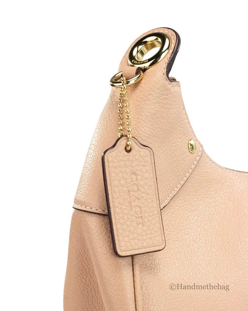 Coach Mara Shell Pink Leather Convertible Hobo Shoulder Crossbody - Evallys.com # #