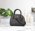 Coach (CA591) Sydney Small Brown Black Signature Coated Canvas Satchel Handbag - Evallys.com # #