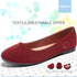 Obtaom Round Toe Women Flat Shoes Slip on Girls Dress Black Ballet Flats 5 Jujube - Evallys.com # #