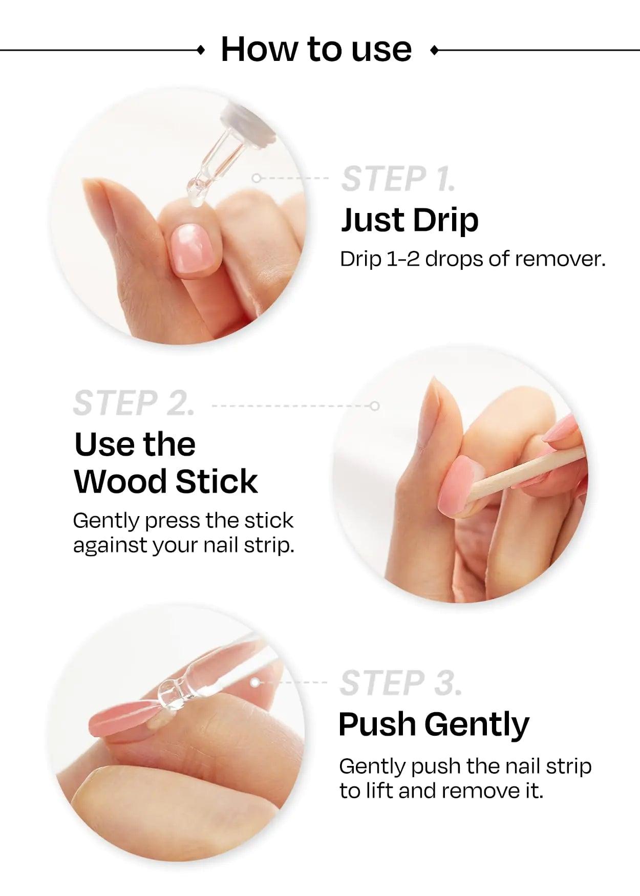 ohora Easy Peel Remover - Semi-Cured Gel Nail Strip Remover with Hygienic Dropper | Non-Drying, Nourishing Formula | Vegan, Cruelty-Free, and Hypoallergenic | Swiftly Removes Gel Strips - Evallys.com # #