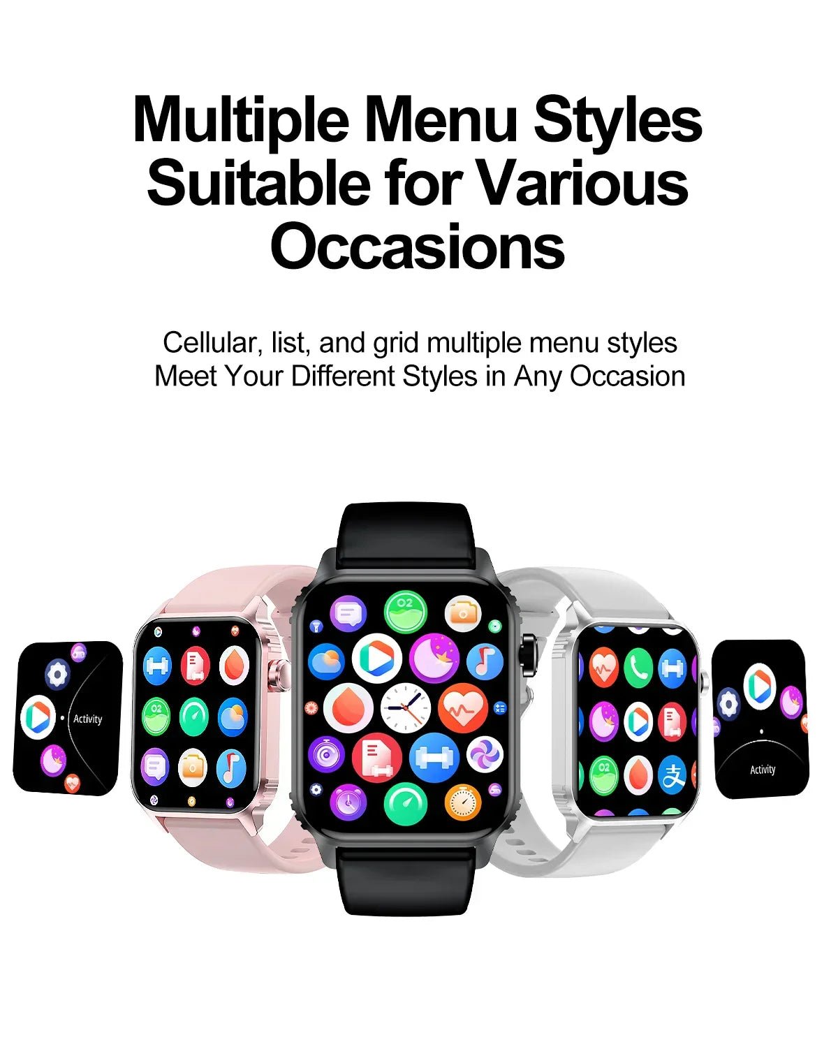 TG08 Smart Watch, 1.85"Smartwatch for Men Women (Answer/Make Call), Fitness Tracker with 100+ Sport Modes, Waterproof Watch. - Evallys.com
