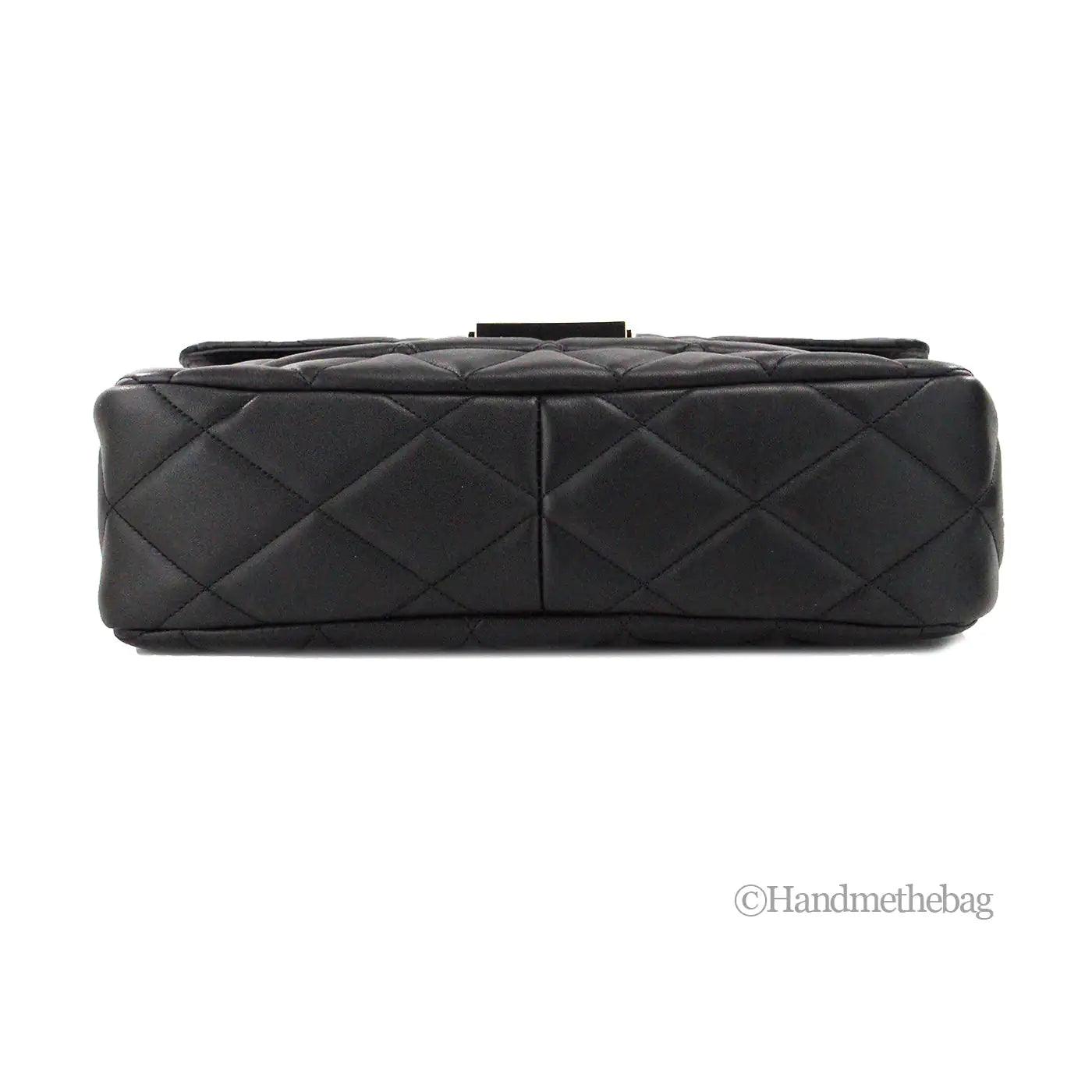 Kate Spade Carey Medium Black Quilted Flap Shoulder Bag - Evallys.com # #