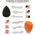 12 Pieces Professional Makeup Sponge Set,Latex Free Flawless Soft Setting Face Puffs,Makeup Blending Sponge Cosmetic Applicator for Powder,Liquid,Facial Makeup Tools 12Pcs Black+Orange - Evallys.com # #