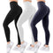 Blisset 3 Pack High Waisted Leggings for Women-Soft Athletic Tummy Control Pants for Running Yoga Workout Reg & Plus Size XX-Large 18-black/White/Navy Blue - Evallys.com # #