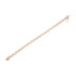 10K Rose Gold Plated .925 Sterling Silver 1/4 cttw Prong Set Round-Cut Diamond "S" Link Bracelet (I-J, I2-I3) - Size 7.25" - Evallys.com # #