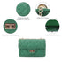 SG SUGU Small Quilted Crossbody Bag, Trendy Designer Mini Shoulder Bag, Phone Wallet Purse for Women Kelly Green - Evallys.com # #