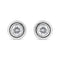 .925 Sterling  Silver 1/5 Cttw Lab-Grown Round Brilliant-Cut Diamond Modern Bezel-Set Stud Earring (F-G Color, VS2-SI1 Clarity) - Evallys.com # #