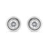 .925 Sterling  Silver 1/5 Cttw Lab-Grown Round Brilliant-Cut Diamond Modern Bezel-Set Stud Earring (F-G Color, VS2-SI1 Clarity) - Evallys.com # #