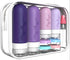 Travel Containers for Toiletries, 18pack TSA Approved Travel Size Containers for Toiletries,travel bottles for Toiletries,travel Jars or Personal Travel Essentials Purple - Evallys.com # #
