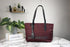 Burberry Small Burgundy Logo Branded Econyl Nylon Tote Bag - Evallys.com # #