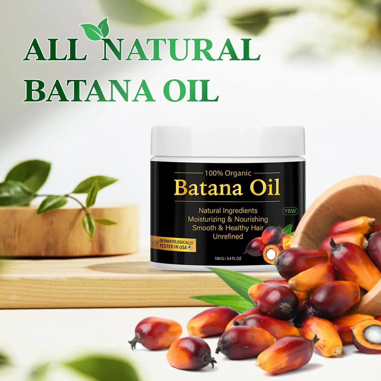 100% Natural Raw Batana Oil for Hair Growth, Dr. Sebi Hair Oil from Honduras, Prevent Hair Loss, Eliminates Split Ends for Men & Women - Evallys.com # #