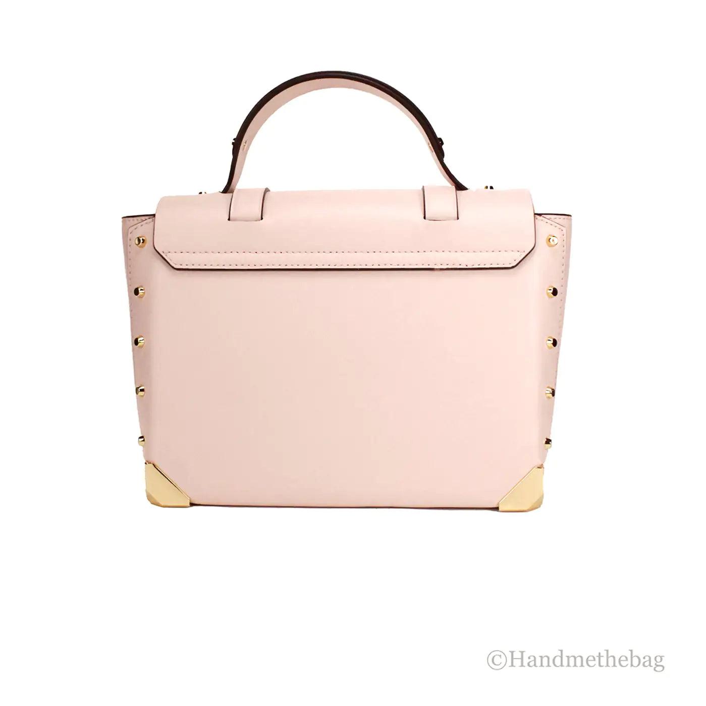 Michael Kors Manhattan Medium Powder Blush Top Handle Satchel - Evallys.com
