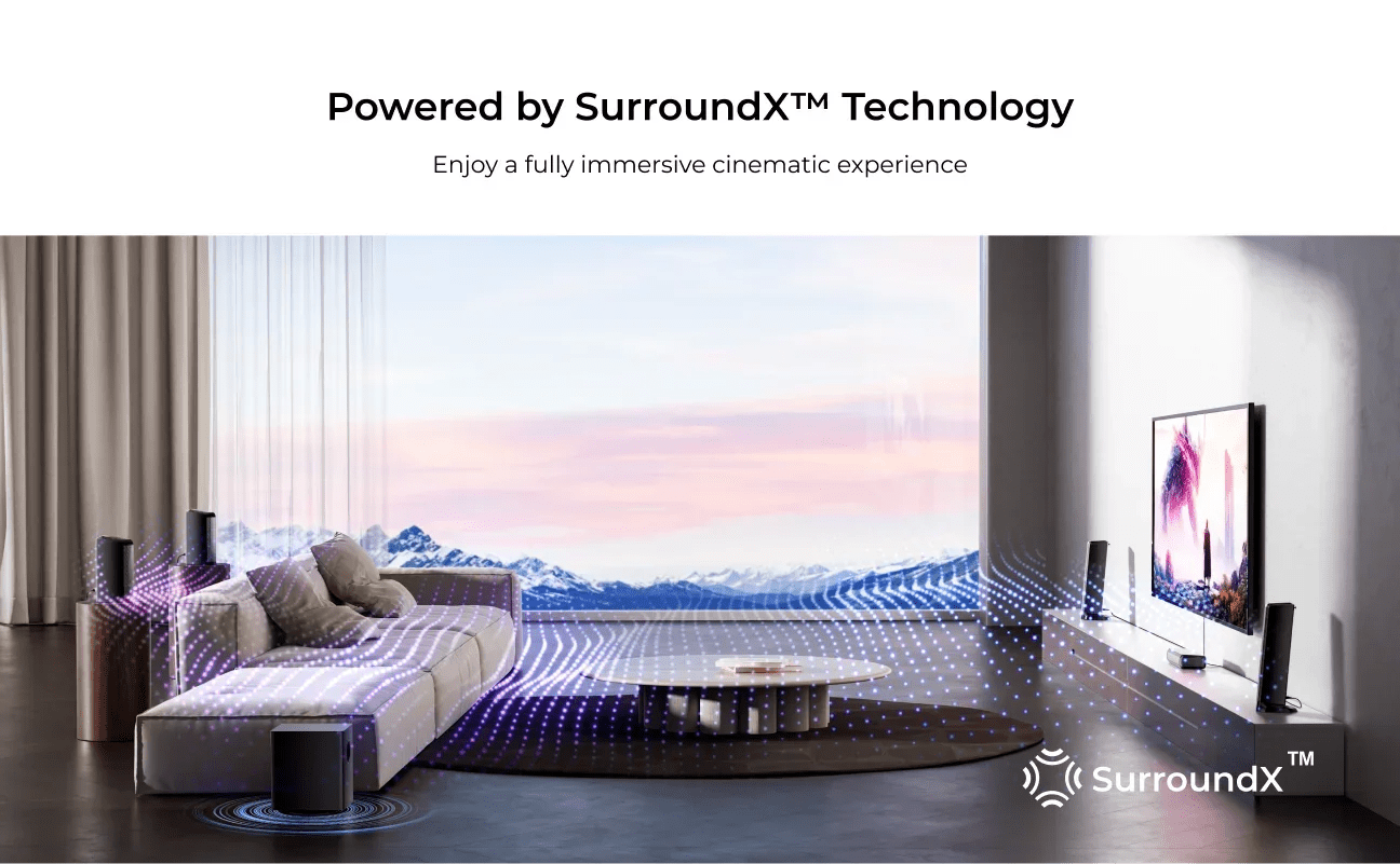 ULTIMEA 7.1 Surround Soundbar – 410W System with Subwoofer & Rear Speakers - Evallys.com